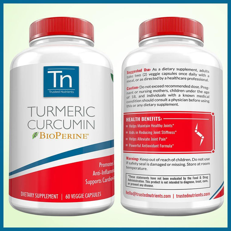 Turmeric Curcumin BioPerine® - Trusted Nutrients