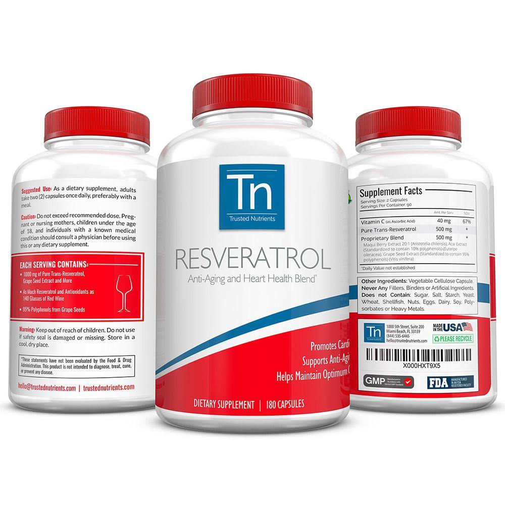 pure trans resveratrol supplements